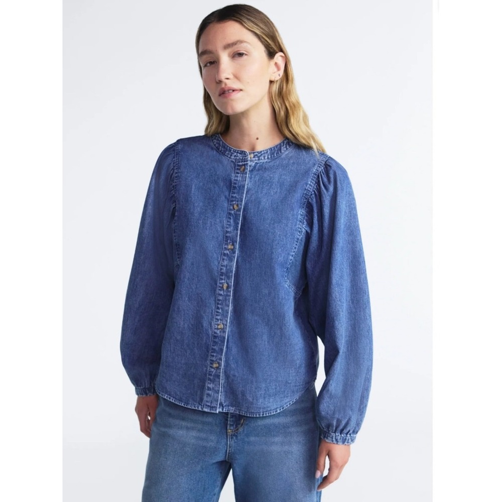 Women Denim shirt small